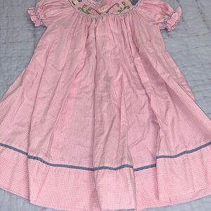 Royal child smocked  Cinderella dress 12m